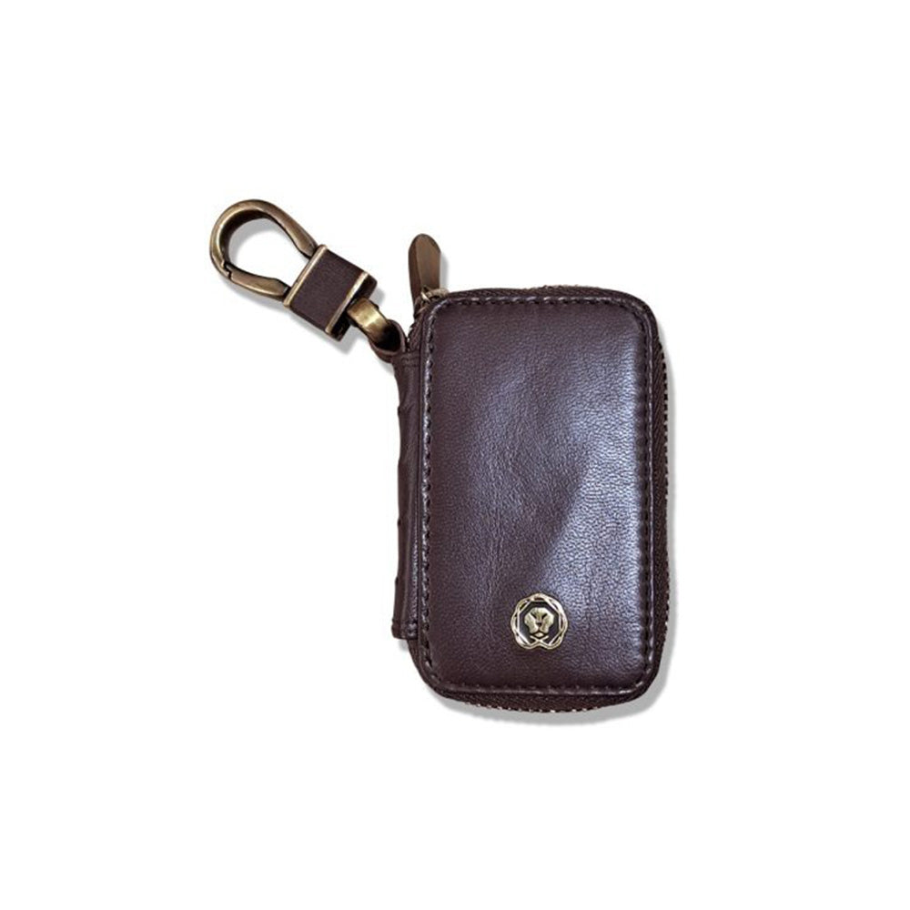 Cross Classic Century Lustrous Chrome Ballpoint Pen With Brown Key Holder