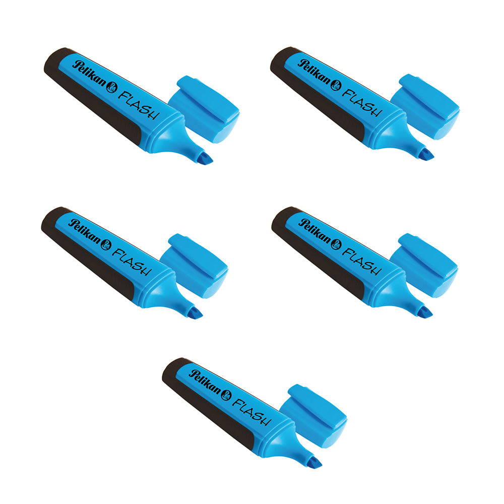 Pelikan Flash Textmarker Blue (Pack of 5)
