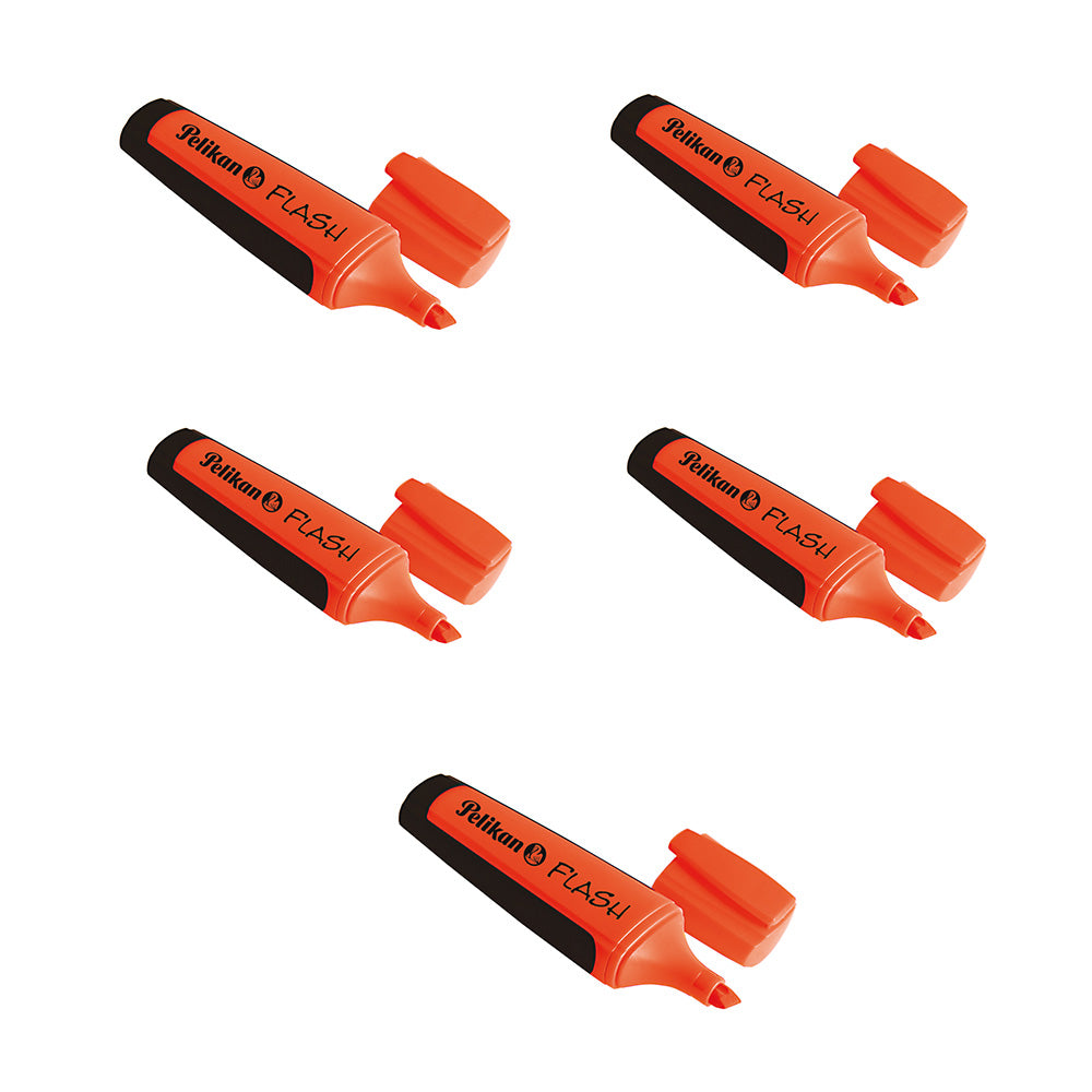 Pelikan Flash Textmarker Orange (Pack of 5)