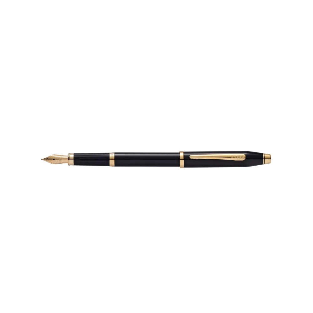Cross Century II Black Lacquer with Gold Trim Fountain Pen