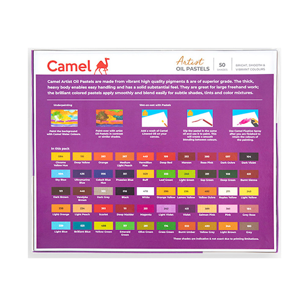 Camel Artist Oil Pastels 50 Shades