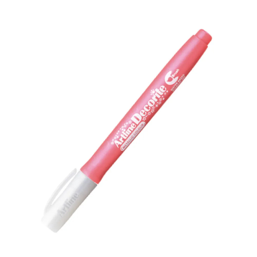 Artline Decorite Brush Marker - Metallic Pink (Pack of 4)