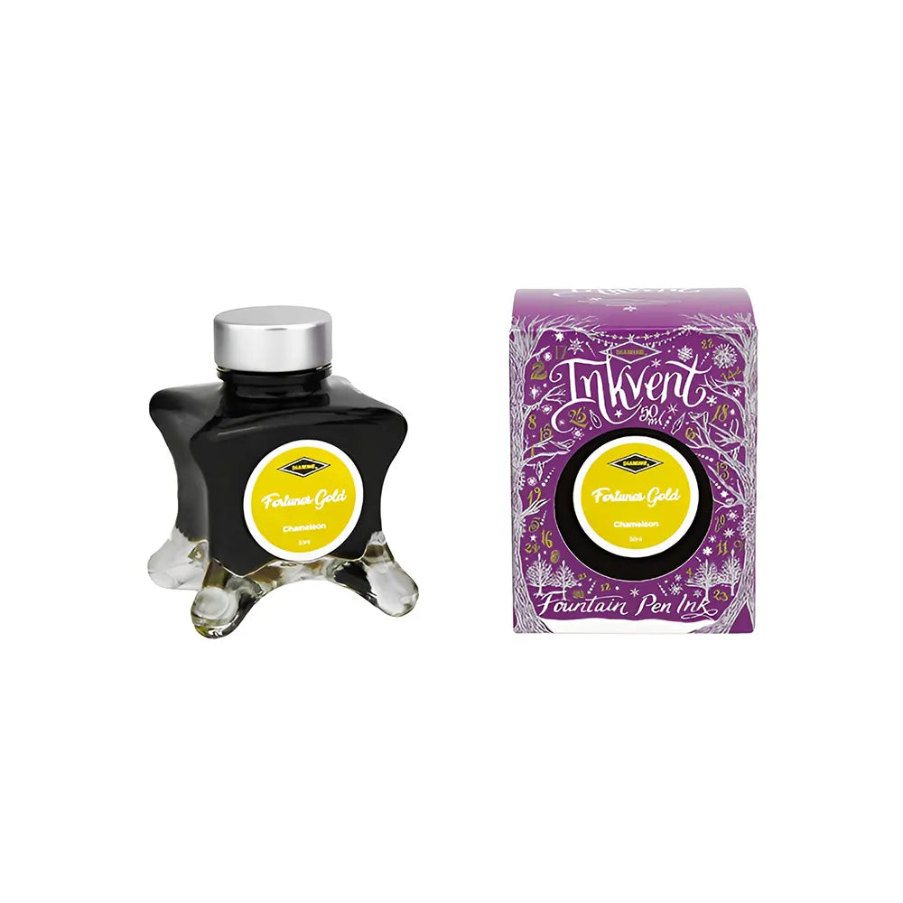 Diamine Inkvent Purple Edition Chameleon Ink 50ml Bottle - Fortune's Gold