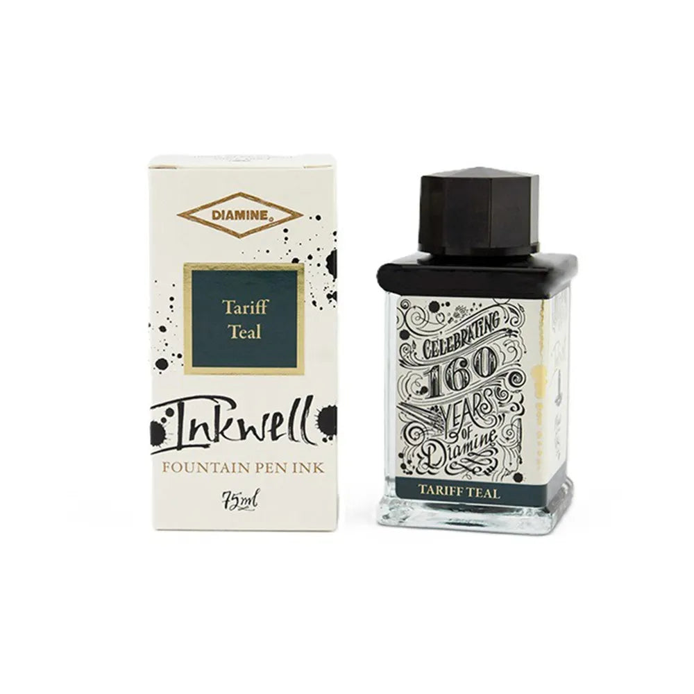 Diamine 160th Anniversary 75ml Ink Bottle - Tariff Teal