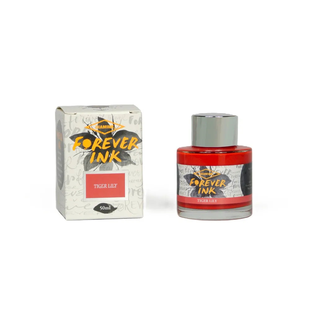 Diamine Forever Ink 50ml Bottle - Tiger Lily