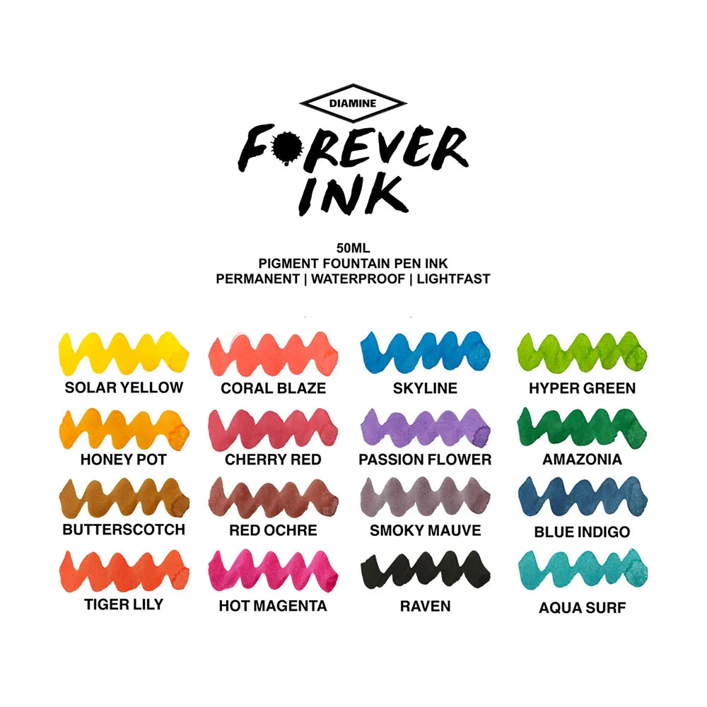 Diamine Forever Ink 50ml Bottle - Hyper Green