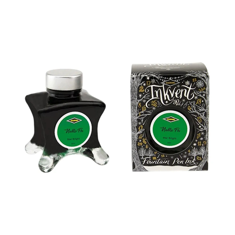 Diamine Inkvent Black Edition Starbright Ink 50ml Bottle - Noble Fir
