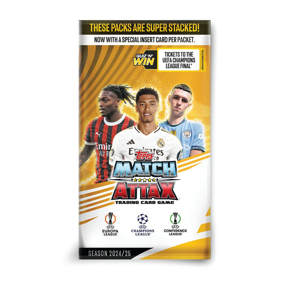 Topps UEFA Champions League Match Attax 24/25 Trading and Collectible Card Game (Flow Pack of 40)