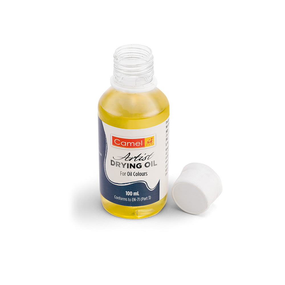 This medium is made up of Purified Linseed Oil that is specially treated with a scientifically developed drier to shorten the drying time of oil paintings. As safe as Purified Linseed Oil Treated to be fast drying Fully compatible with other oils Avoid using with pale shades which might turn yellowish 100% vegan Country of Origin: India