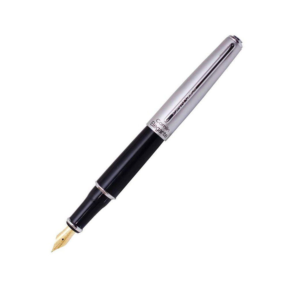 Camlin Elegante Assorted Color Fountain Pen - Fine Nib (Pack of 3)