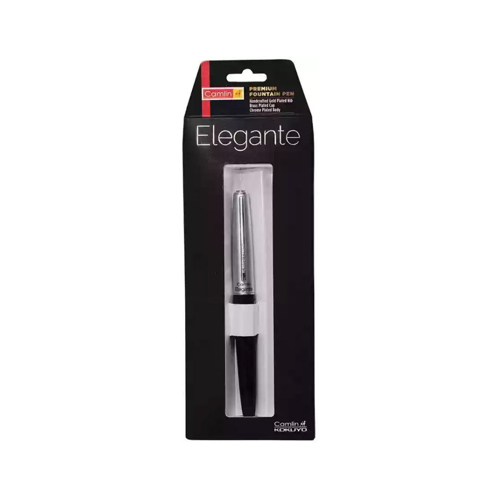 Camlin Elegante Assorted Color Fountain Pen - Fine Nib (Pack of 3)