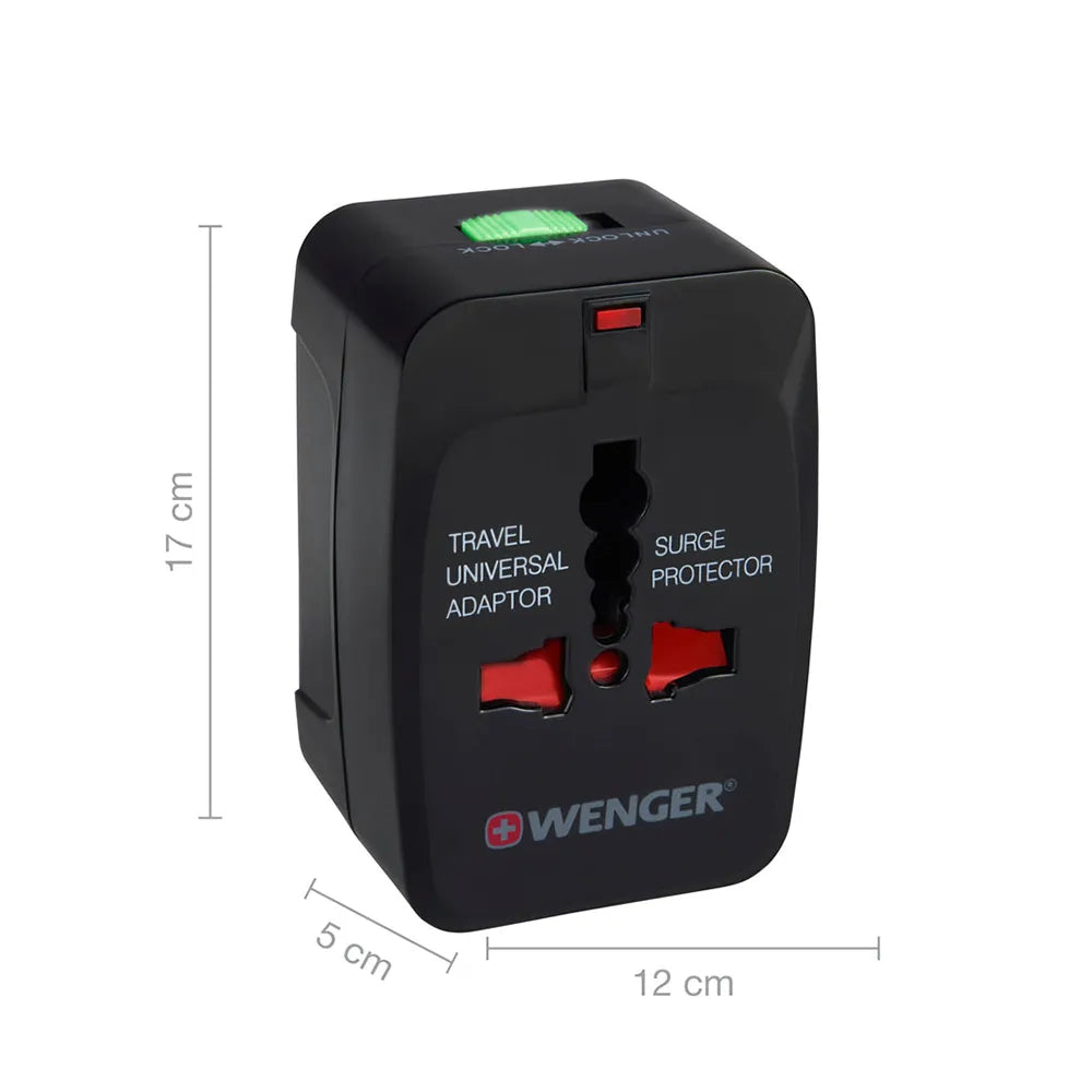 Wenger Universal Travel Adapter - Black