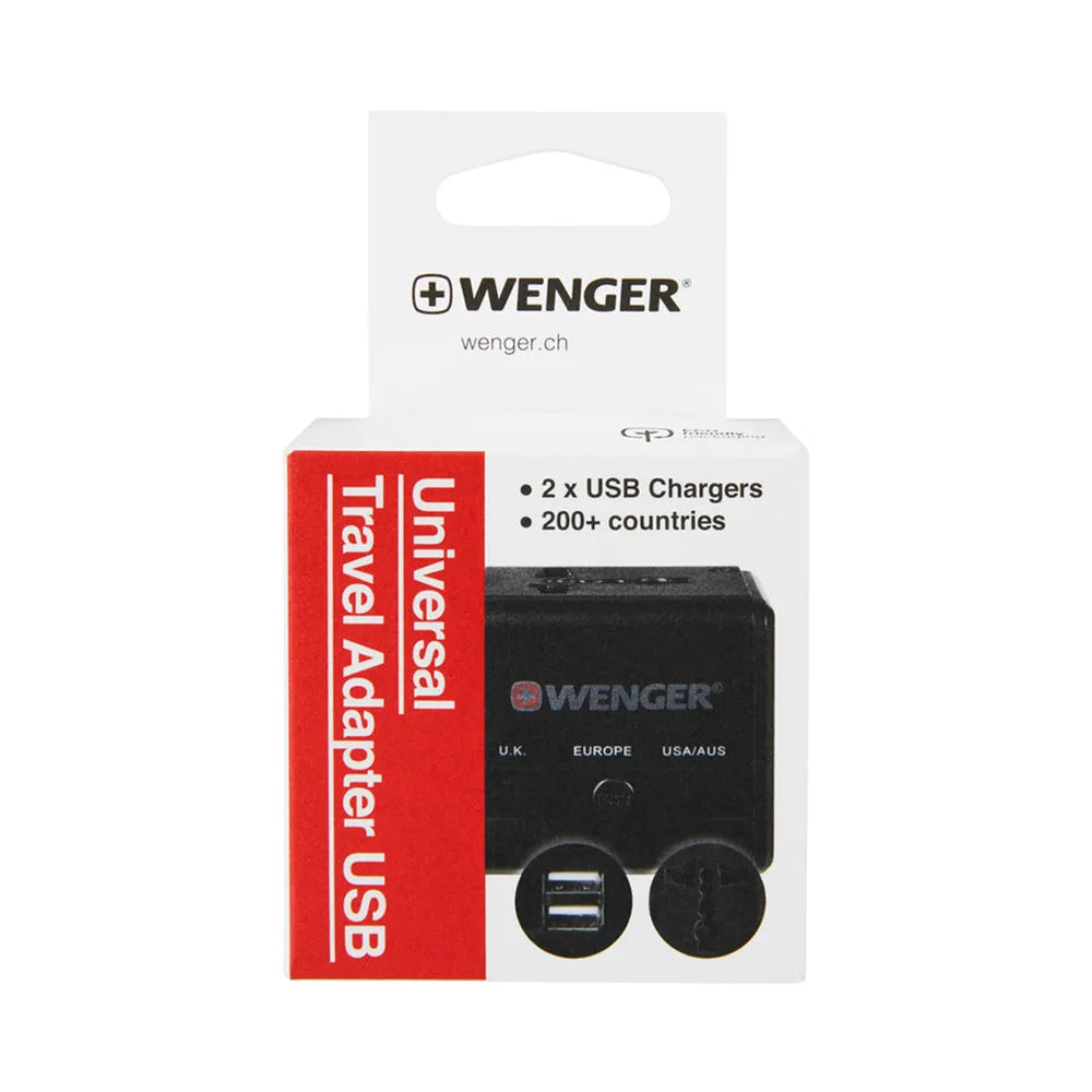 Wenger Universal Travel Adapter with USB Charger