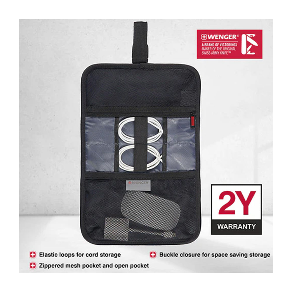 Wenger Roll-up Travel Accessory for Electronic - Black