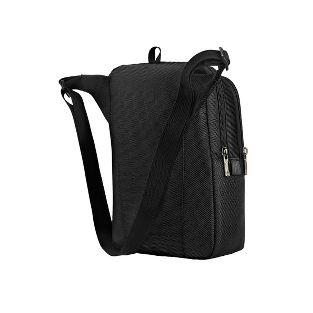 Wenger BC First Vertical Crossbody Bag - Black Swiss Designed with Blend of Style and Function