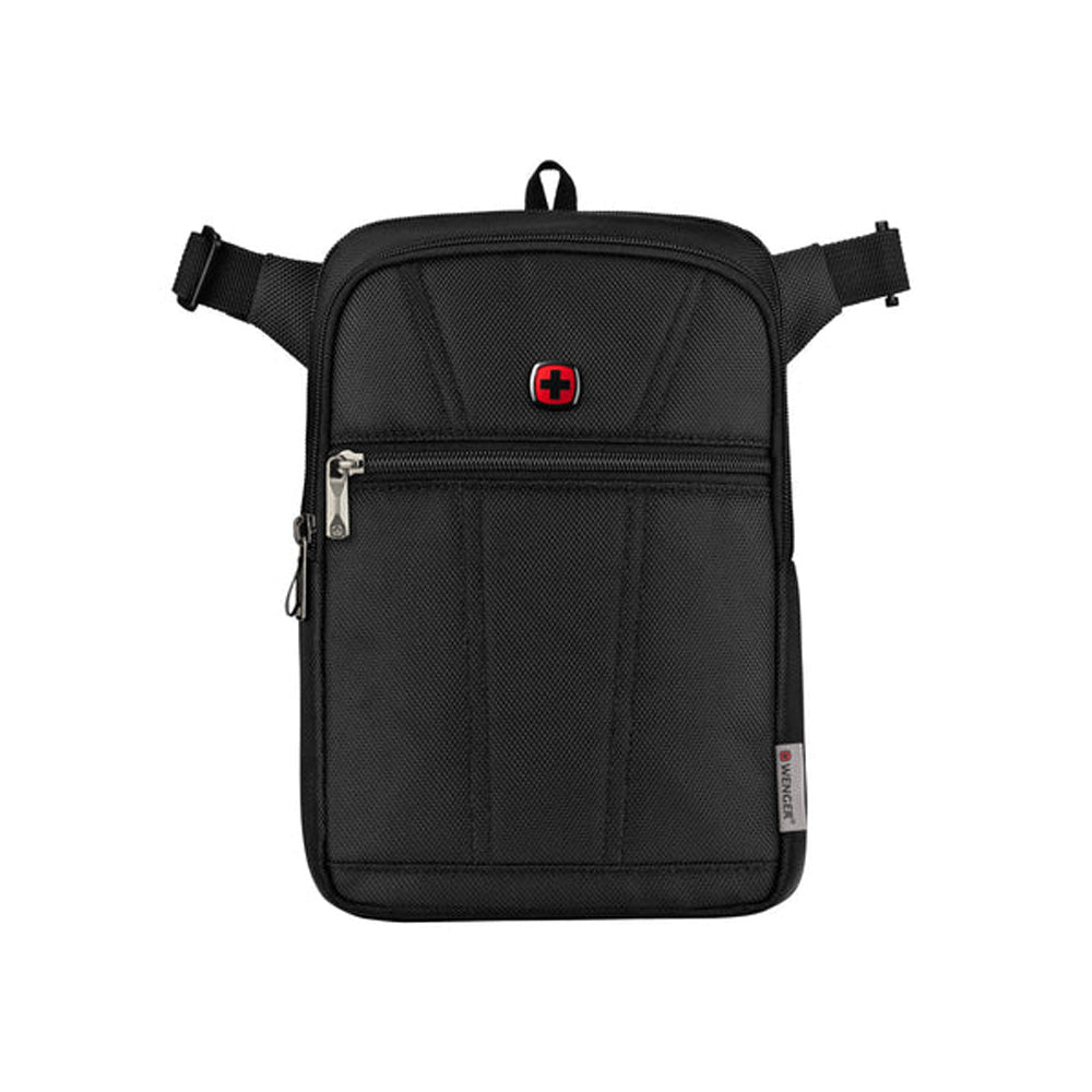 Wenger BC First Vertical Crossbody Bag - Black Swiss Designed with Blend of Style and Function
