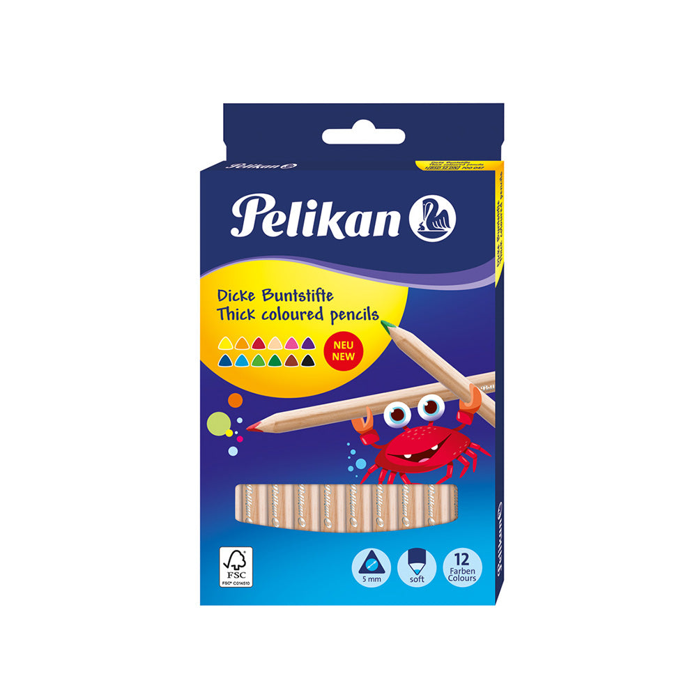 Pelikan Thick Colored Pencils 12pcs