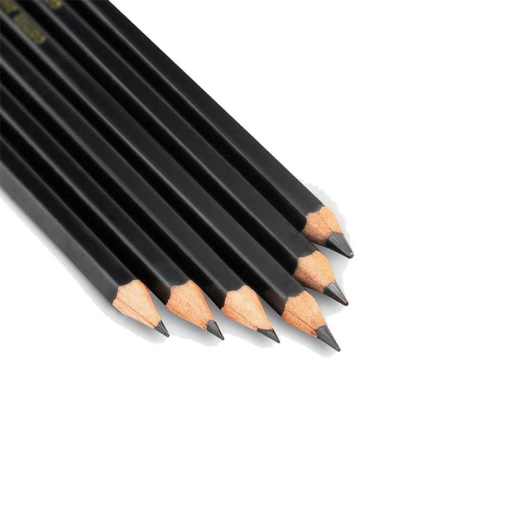 Pack of 6 softer grade, classical, graphite-based pencils for all drawing and sketching needs. Made with high-quality crystalline graphite and mineral clay Encased in soft wood for convenience of use and sharpening Ratios of graphite and clay create various degrees of hardness and intensity Darker variants (B to 10B) are ideal for artistic drawing and sketching 100% vegan