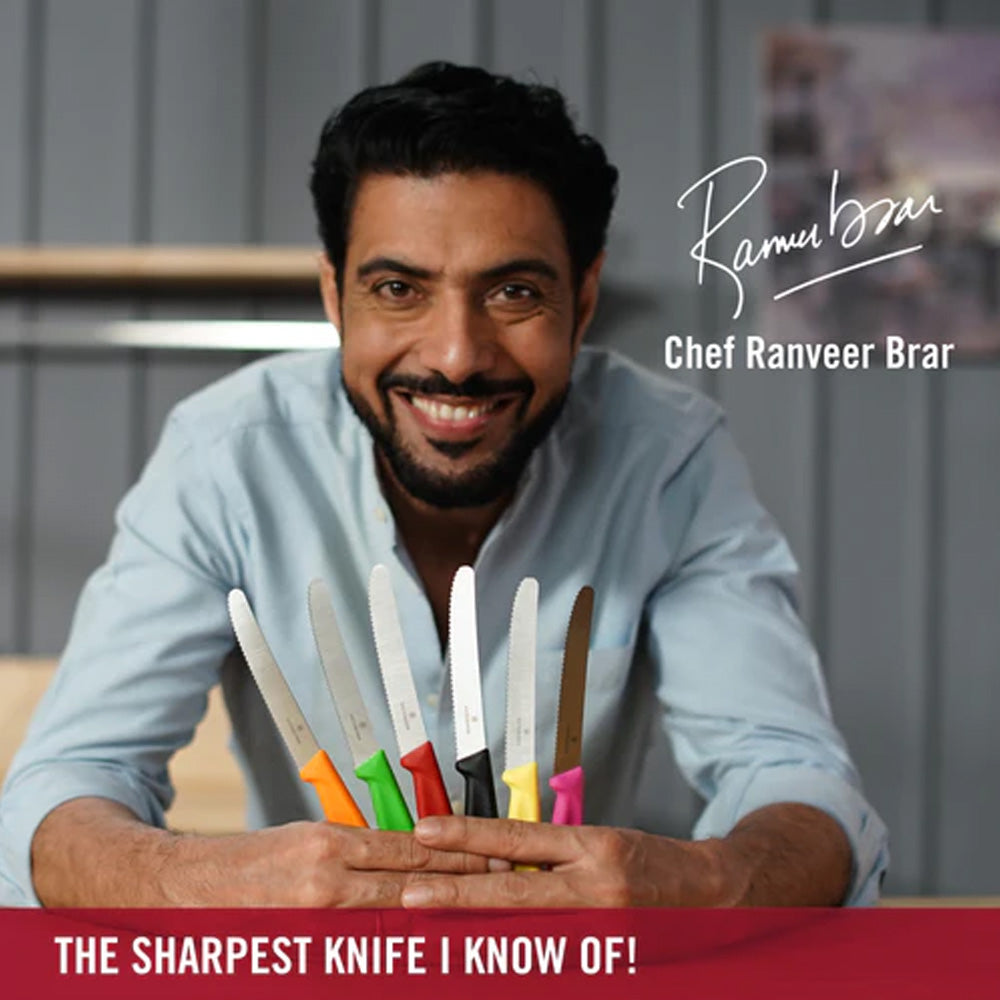 Victorinox Swiss Classic Kitchen Knife Edge 11cm - Orange