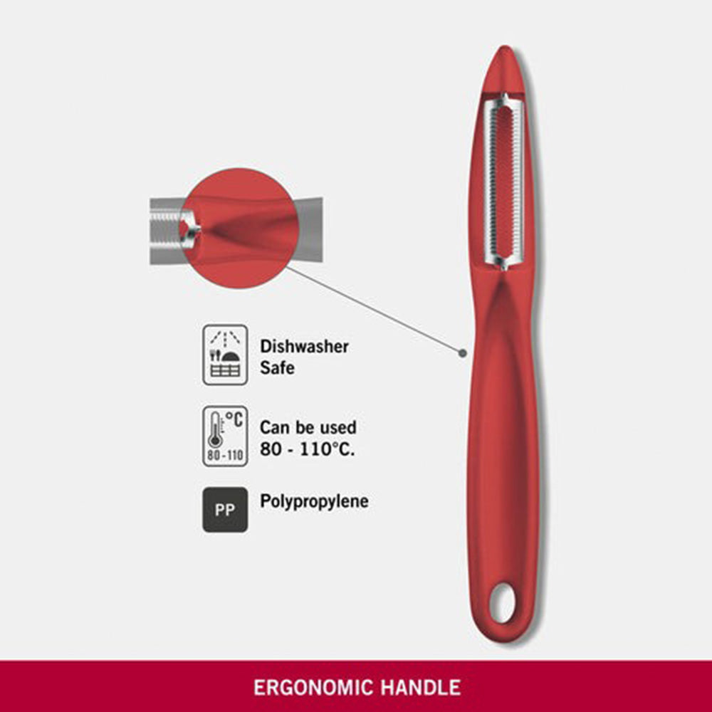 Victorinox Universal Peeler Serrated Edge Double Edge - Red