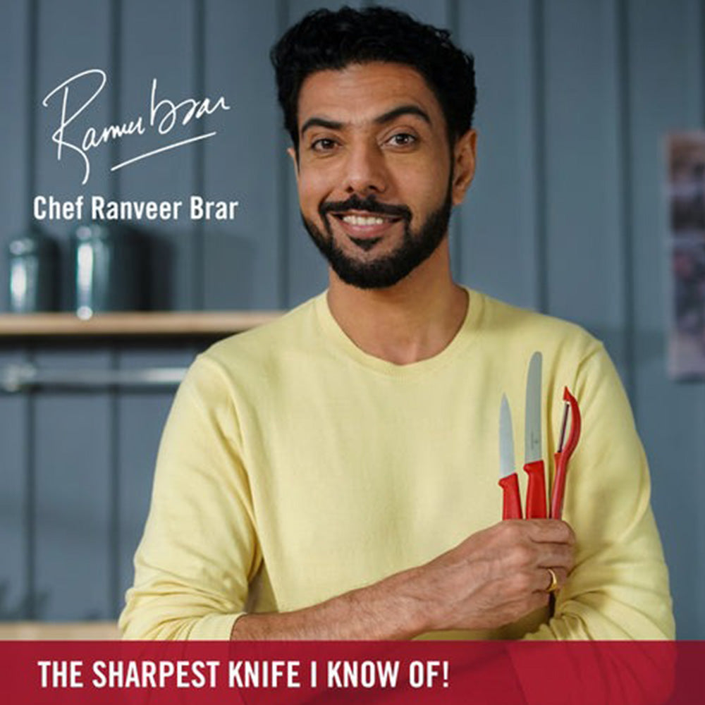 Victorinox Universal Peeler Serrated Edge Double Edge - Red