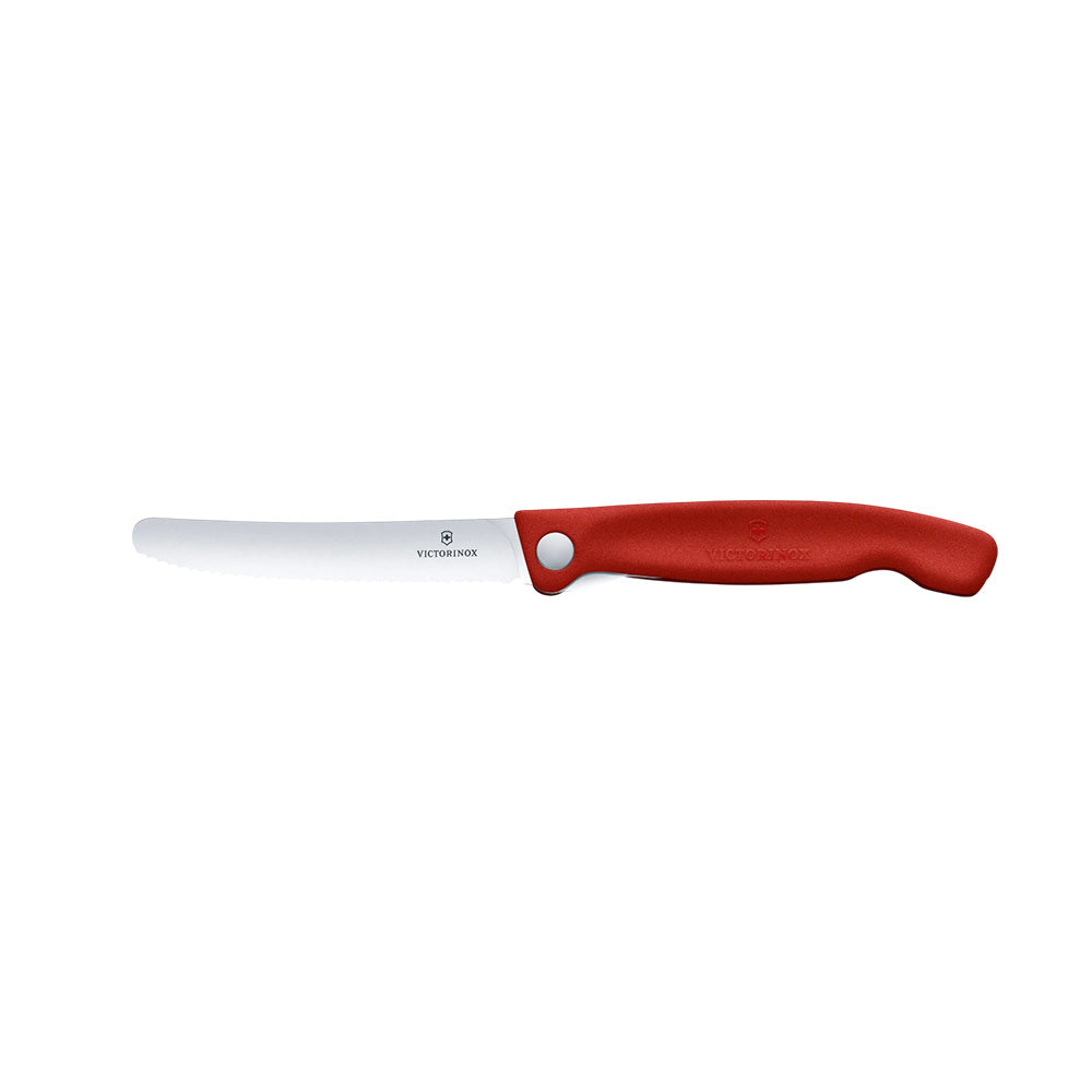 Victorinox Swiss Classic Foldable Paring Knife Wavy Edge 13cm - Red