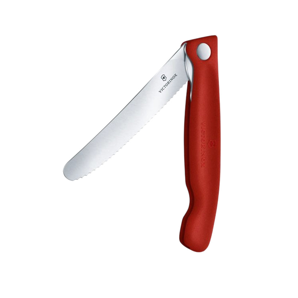 Victorinox Swiss Classic Foldable Paring Knife Wavy Edge 13cm - Red