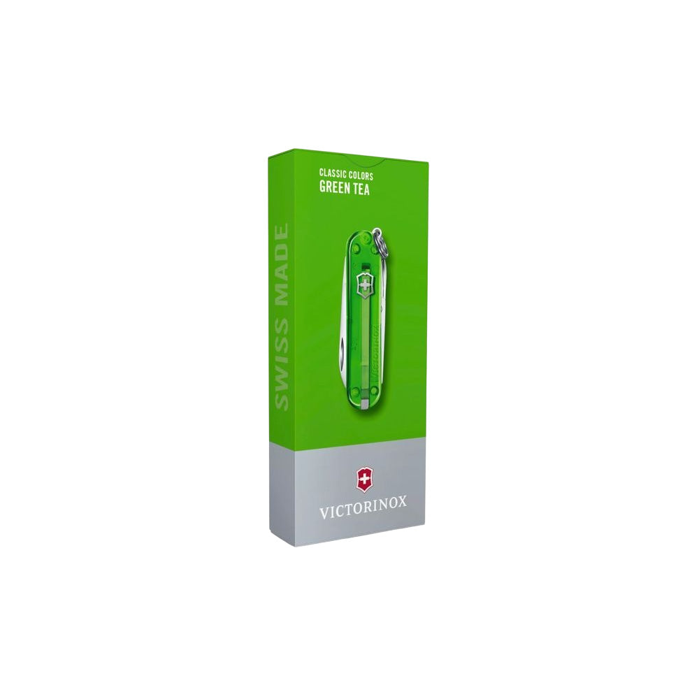 Victorinox Classic SD Transparent 58mm 7 Functions - Green Tea