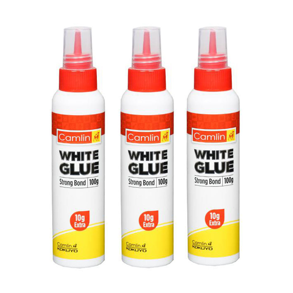 Camlin White Glue Strong Bond 100 grams - Pack of 3