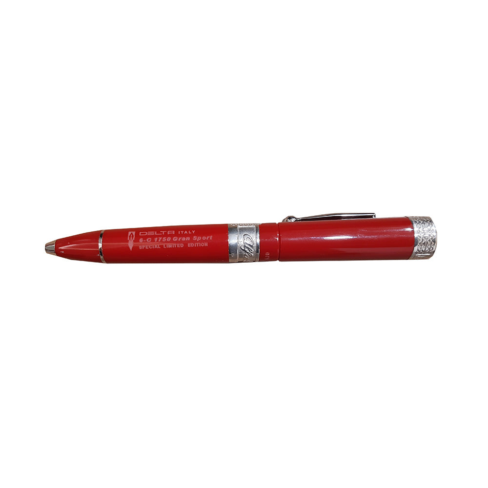 Delta Alfa Romeo Grand Sport Red with Silver Trim Limited Edition Capless Rollerball Pen