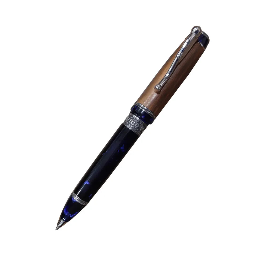 Delta Amerigo Vespucci Limited Edition Blue with Silver Trim Ballpoint Pen