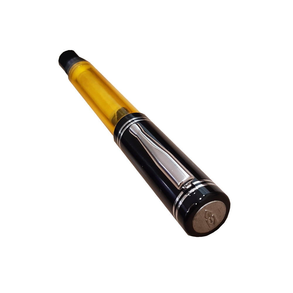 Delta Windows Summer Orange Demonstrator Limited Edition ST Fountain Pen - 18Kt Gold Medium Nib