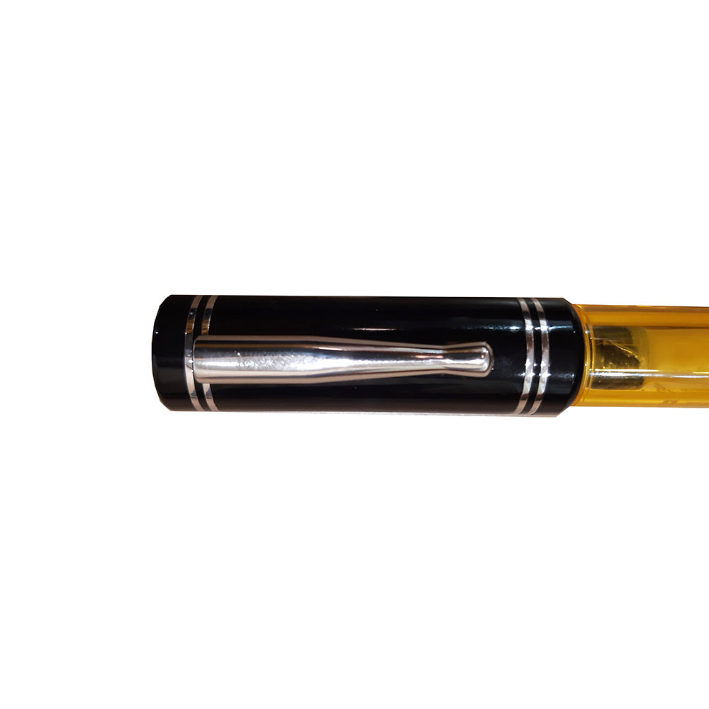 Delta Windows Summer Orange Demonstrator Limited Edition ST Fountain Pen - 18Kt Gold Medium Nib