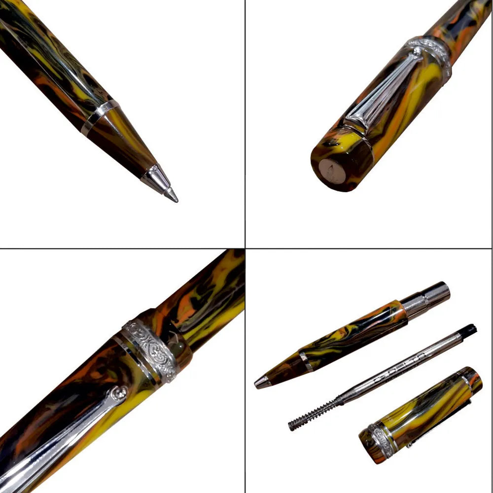 Delta Galleria Multicolour with Rhodium Trim Ballpoint Pen