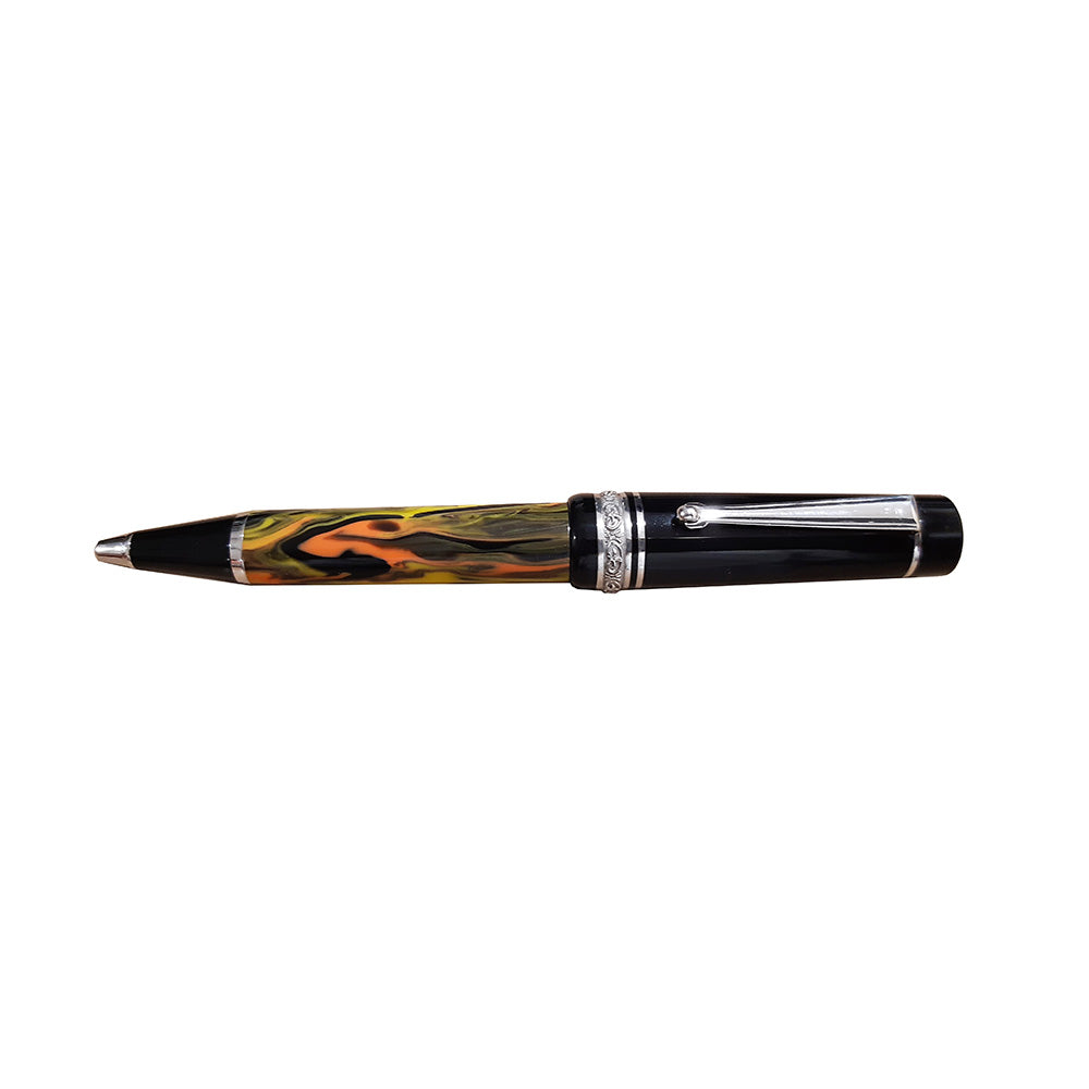 Delta Galleria Doue Multicolour & Black Resin with Rhodium-Plated Trim Ballpoint Pen