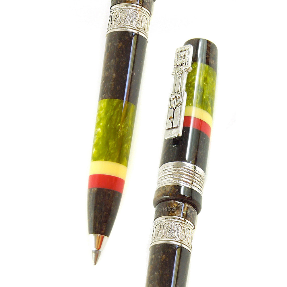 Delta Adivasi Mother-of-Pearl Resin with Sterling Silver Trim Limited Edition Rollerball Pen