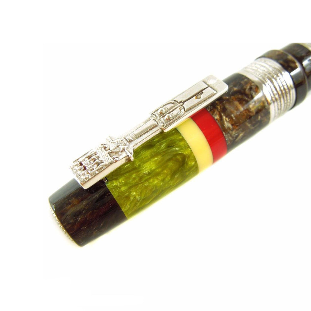 Delta Adivasi Mother-of-Pearl Resin with Sterling Silver Trim Limited Edition Rollerball Pen