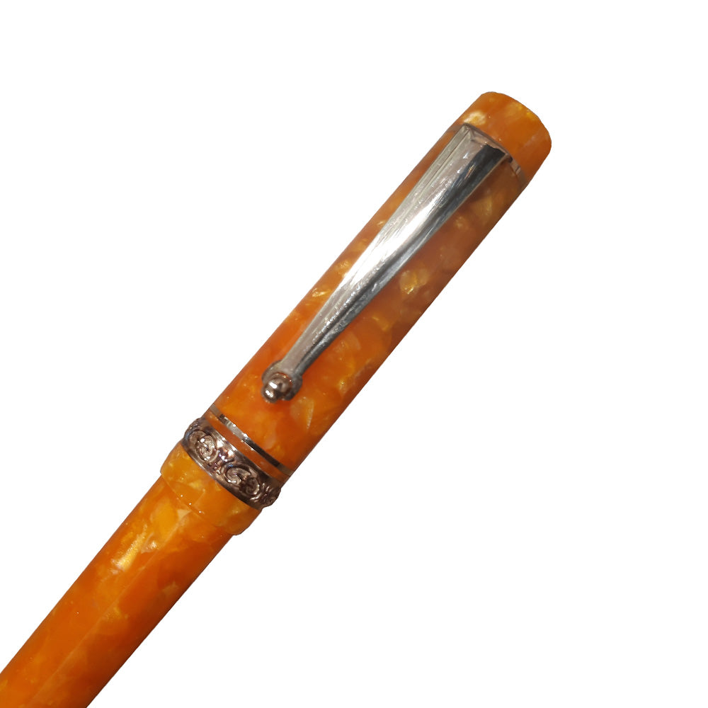 Delta Dolcevita Slim Oro Orange Resin with Gold Vermeil Trim 0.7mm Mechanical Pencil