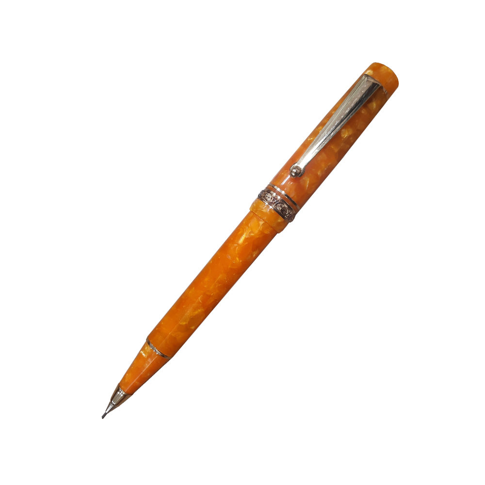 Delta Dolcevita Slim Oro Orange Resin with Gold Vermeil Trim 0.7mm Mechanical Pencil