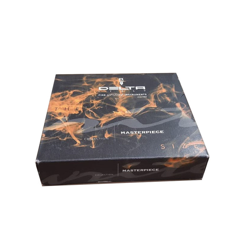 Delta Dolcevita Masterpiece Black-Orange Resin with Sterling Silver Trim Rollerball Pen