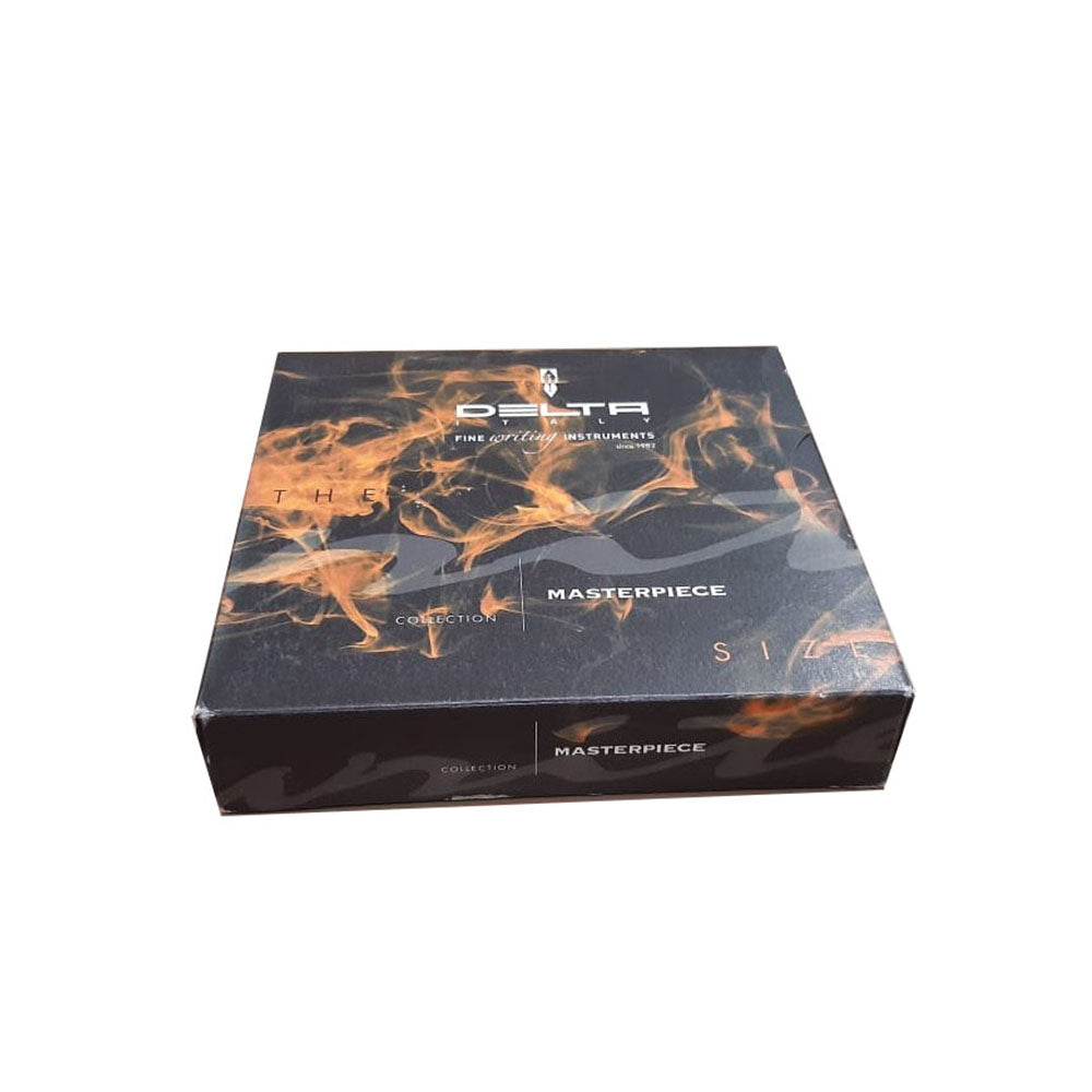 Delta Dolcevita Masterpiece Black-Orange Resin with Sterling Silver Trim Ballpoint Pen22528