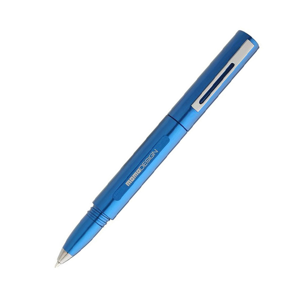 Delta Momo Design Alumina Blue with Black Rhodium Trim Rollerball Pen