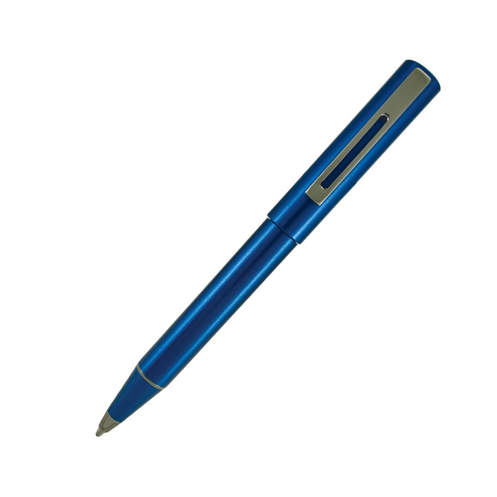 Delta Momo Design Alumina Blue with Rhodium Trim Ballpoint Pen