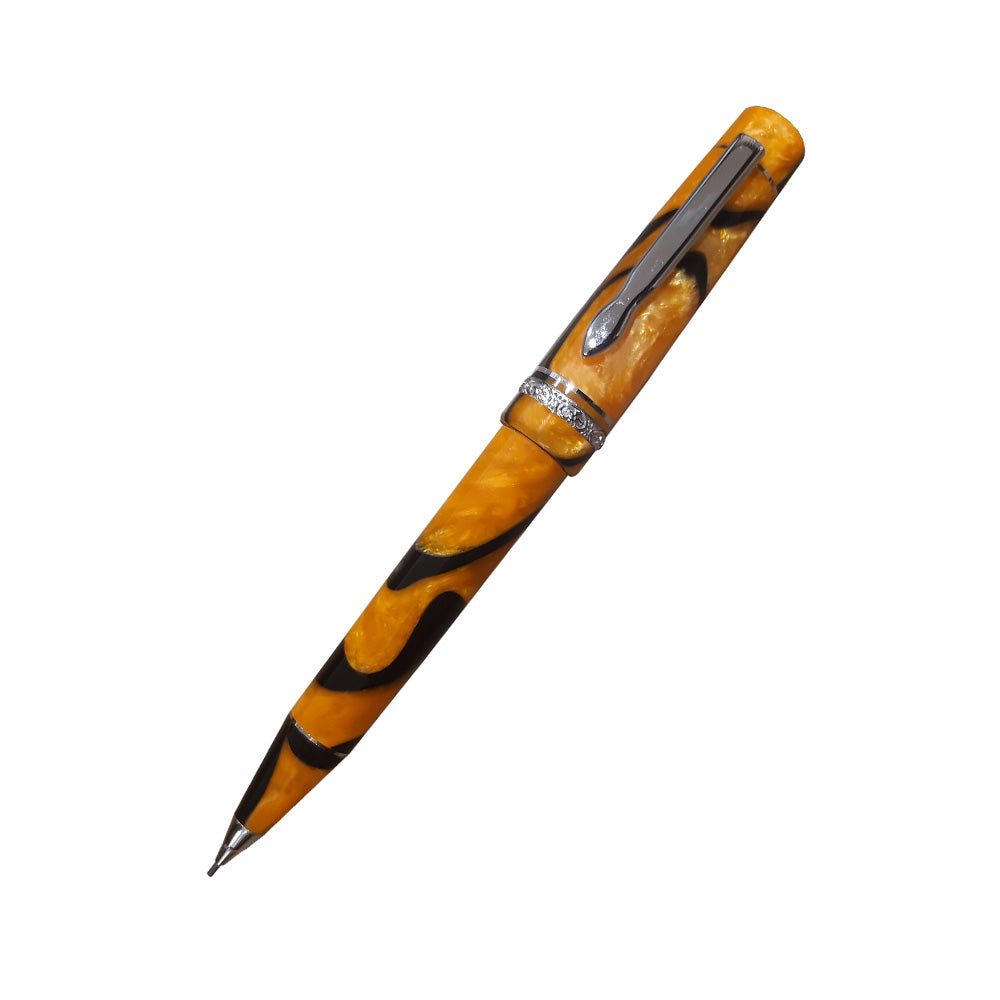 Delta Dolcevita Masterpiece Black-Orange Special Resin 0.7mm Mechanical Pencil