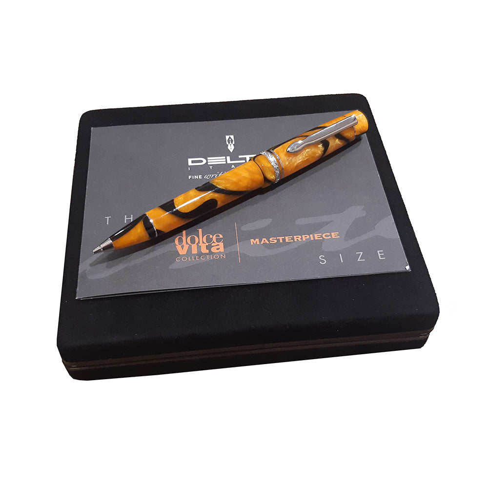 Delta Dolcevita Masterpiece Black-Orange Special Resin 0.9mm Mechanical Pencil