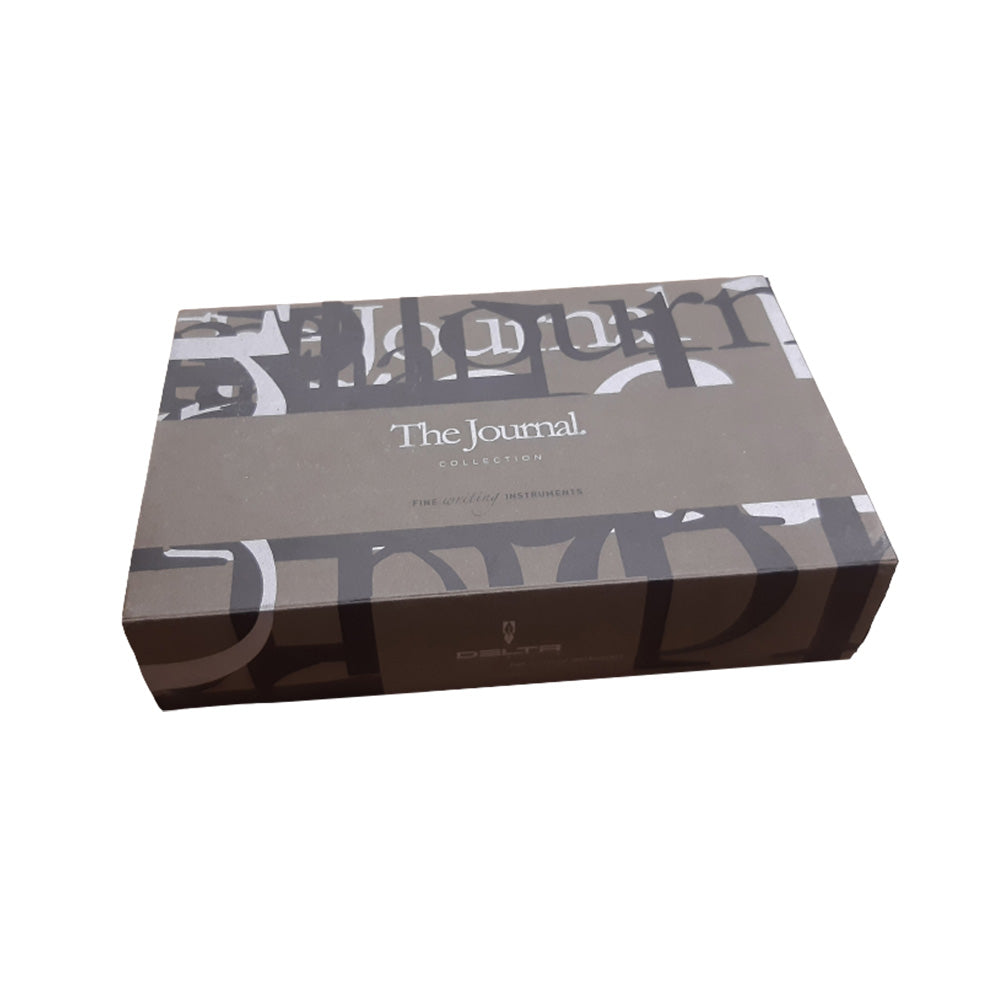 Delta The Journal Olive Green Resin with Black Rhodium Trim Fountain Pen – Broad Nib