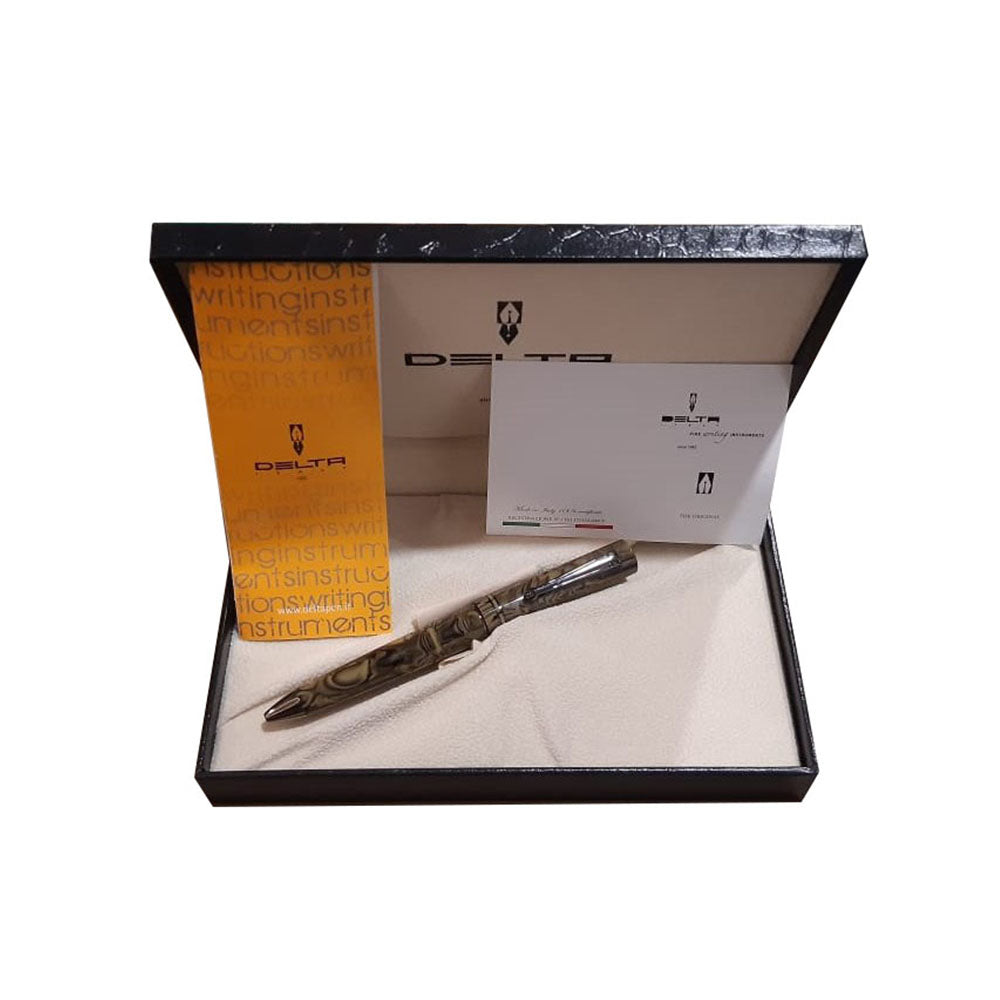 Delta The Journal Olive Green Resin with Gunmetal Trim Ballpoint Pen