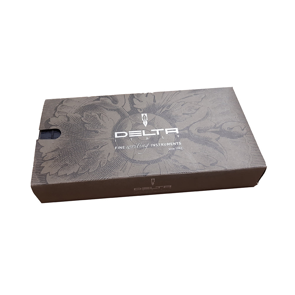 Delta Virtuosa Light Horn (Ivory) Resin with Rhodium-Plated Trim Ballpoint Pen