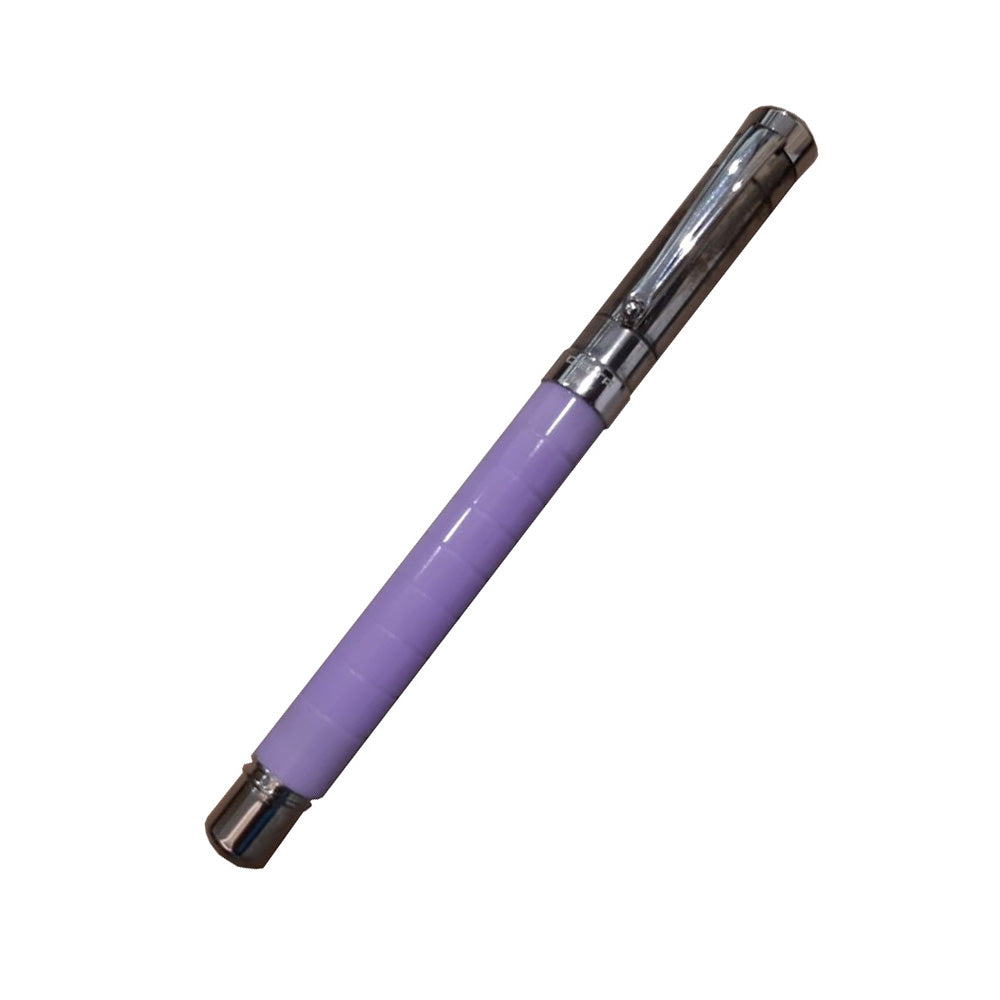 Delta Prestige Doue Lilac Resin Sterling Silver Cap Rollerball Pen