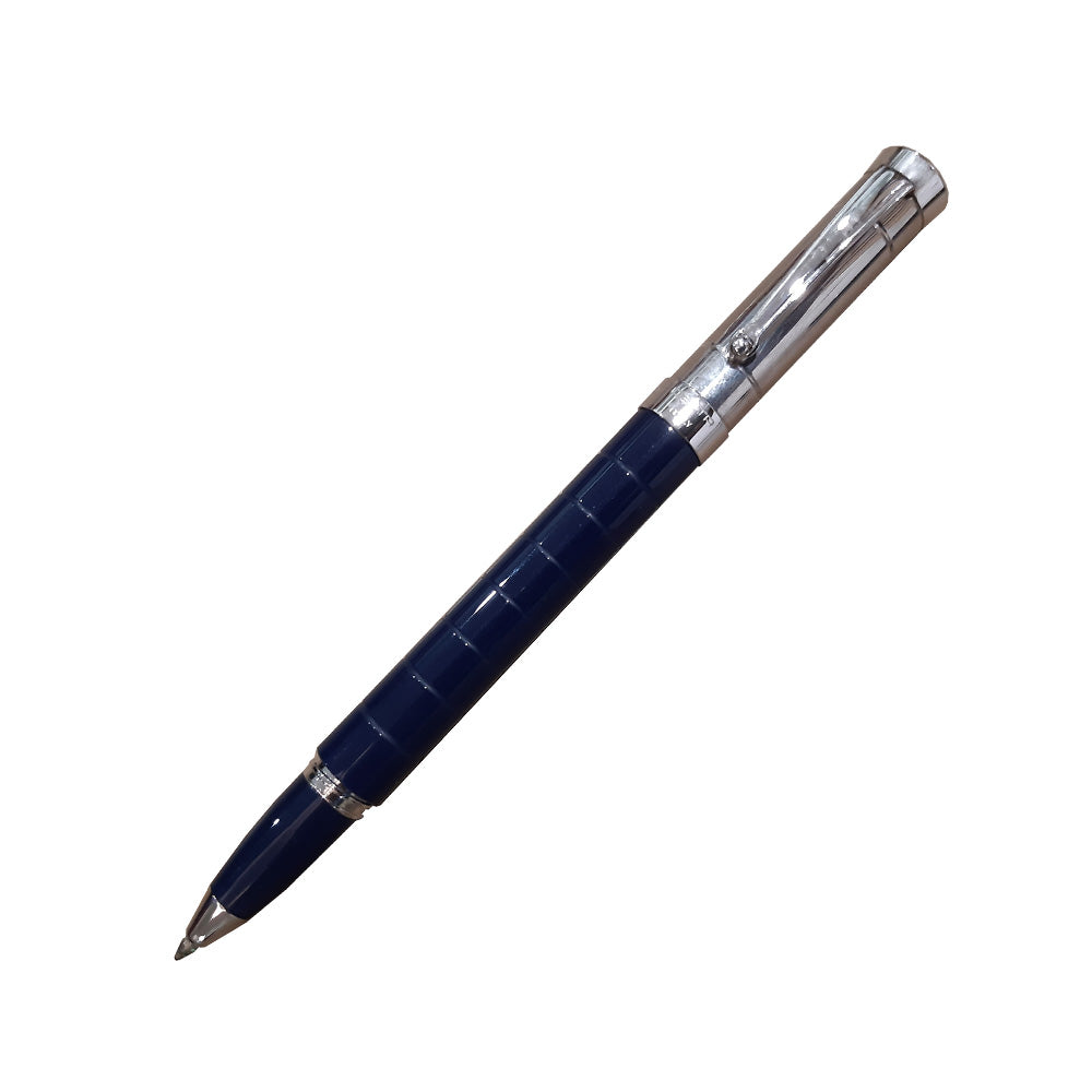 Delta Prestige Doue Blue Resin with Sterling Silver Cap Rollerball Pen